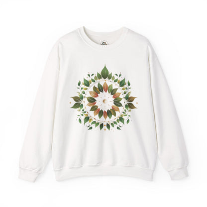 White | Eclipse Garden Sweatshirt, front view