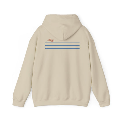 Sand | Align Hoodie, back design view