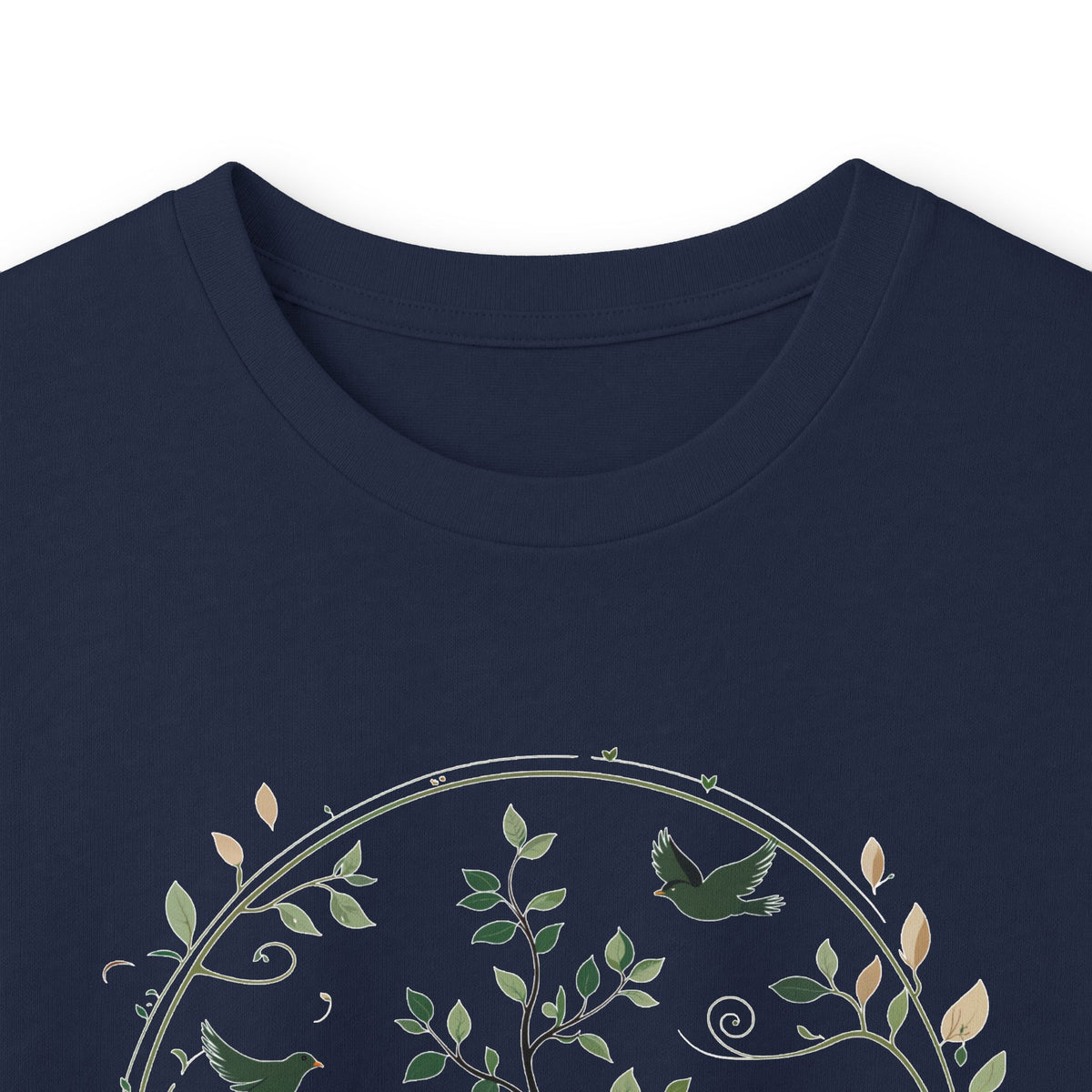 Navy | Circle of Life Long Sleeve Tee, folded view