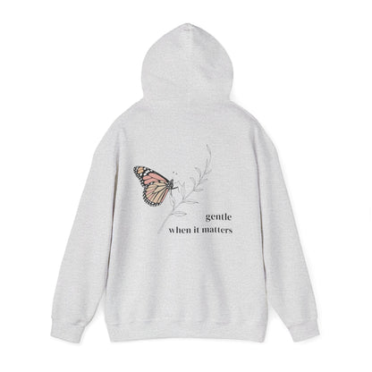 Ash | Gentle When It Matters Hoodie, back view 2