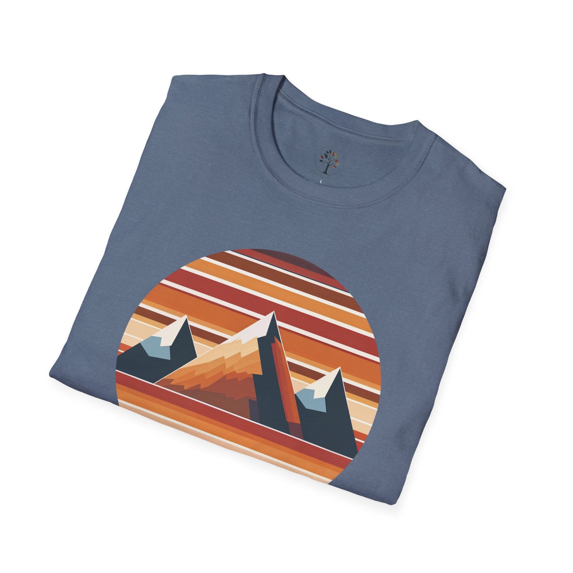 Heather Indigo | Harvest Peaks, folded view