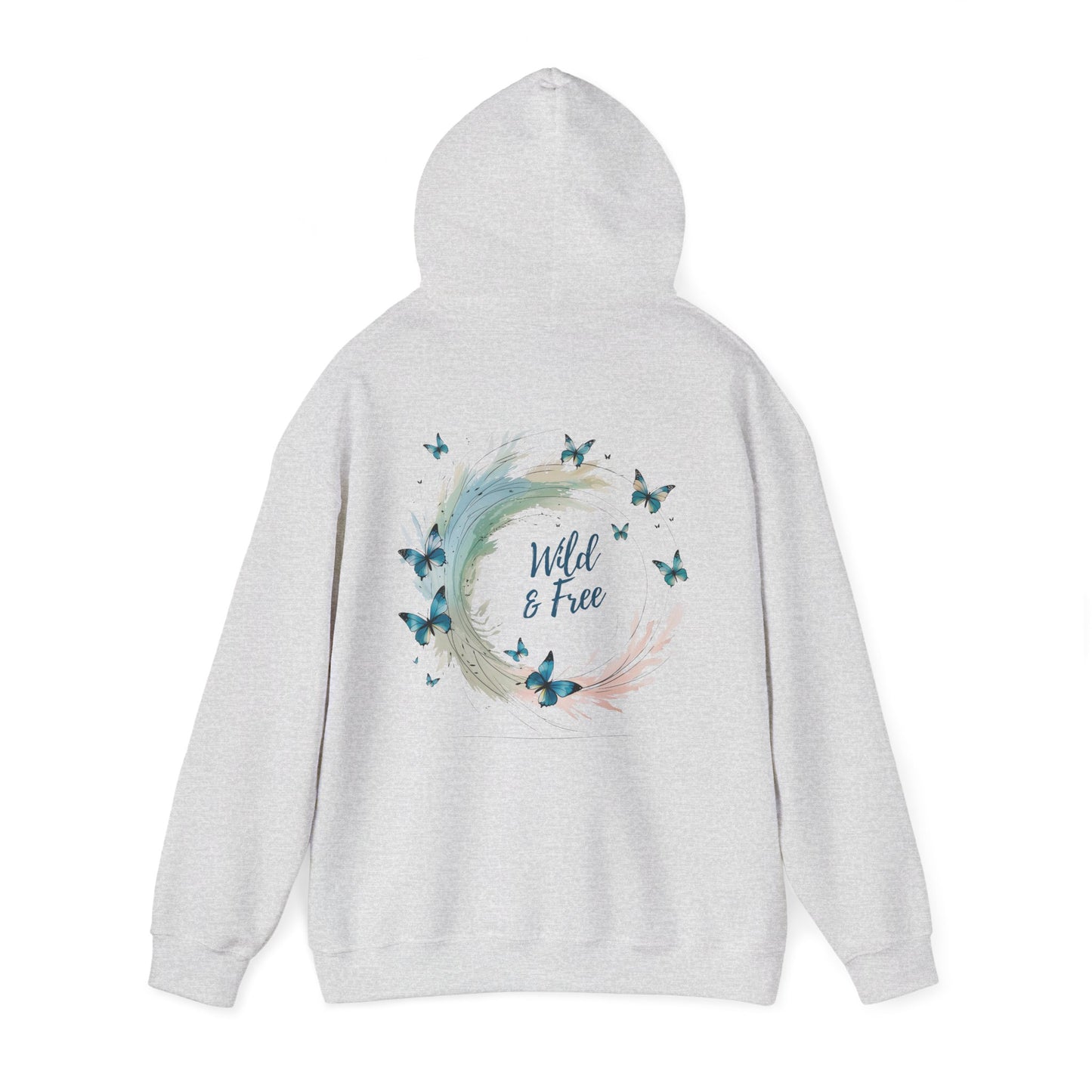 Ash | Wild & Free Hoodie, back view 2