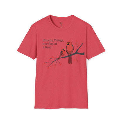 Heather Red | Raising Wings, One day at a time, front view