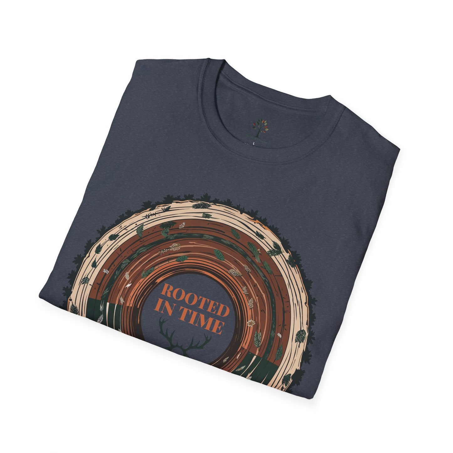 Heather Navy | Rooted in Time, folded view