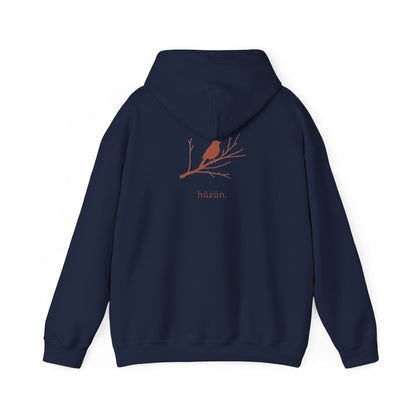 Navy | Hüzün Hoodie, back design view