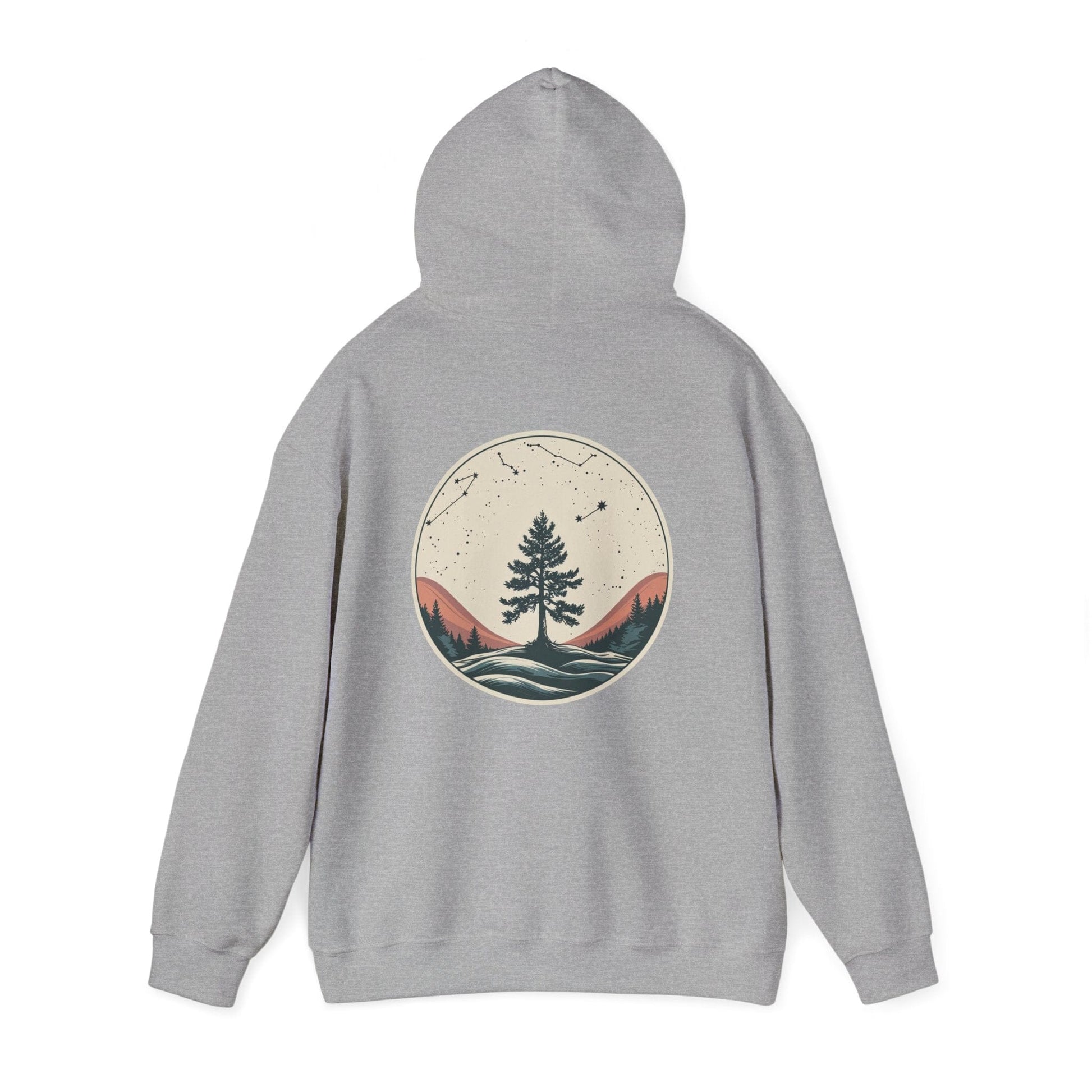 Sport Grey | Rooted in Stars Hoodie, back view 2