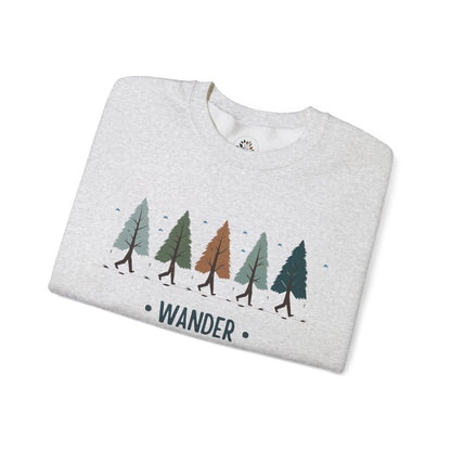 Ash | Wander with the Trees Sweatshirt, folded view
