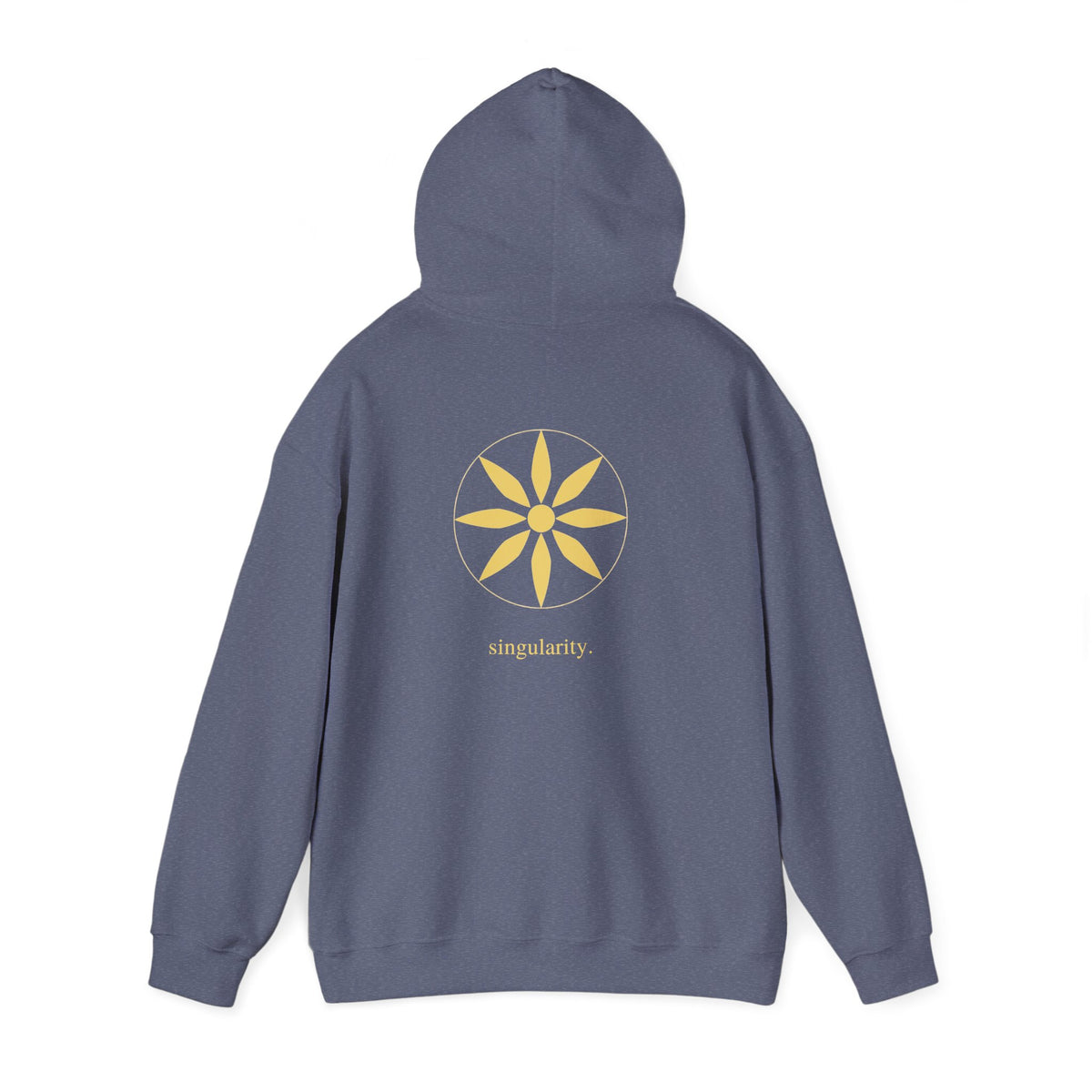 Heather Navy | Singularity Hoodie, back view 2