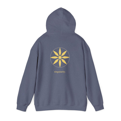 Heather Navy | Singularity Hoodie, back view 2