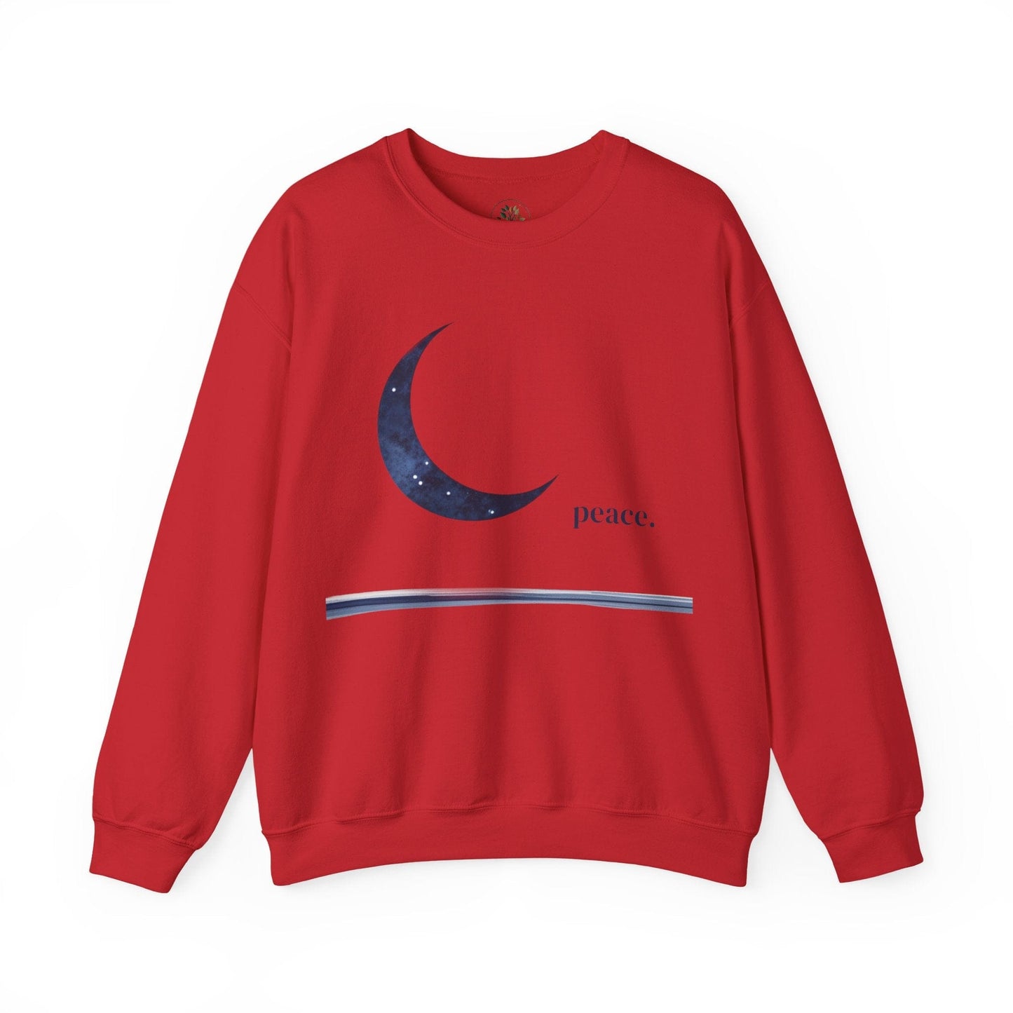 Red | Moonlit Peace Sweatshirt, front view