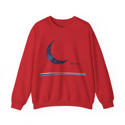 Red | Moonlit Peace Sweatshirt, front view