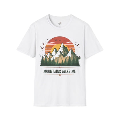 White | Mountains Make Me, front view