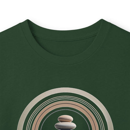 Forest Green | Echoes of Calm Long Sleeve Tee, folded view