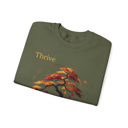 Military Green | Thrive Sweatshirt, folded view