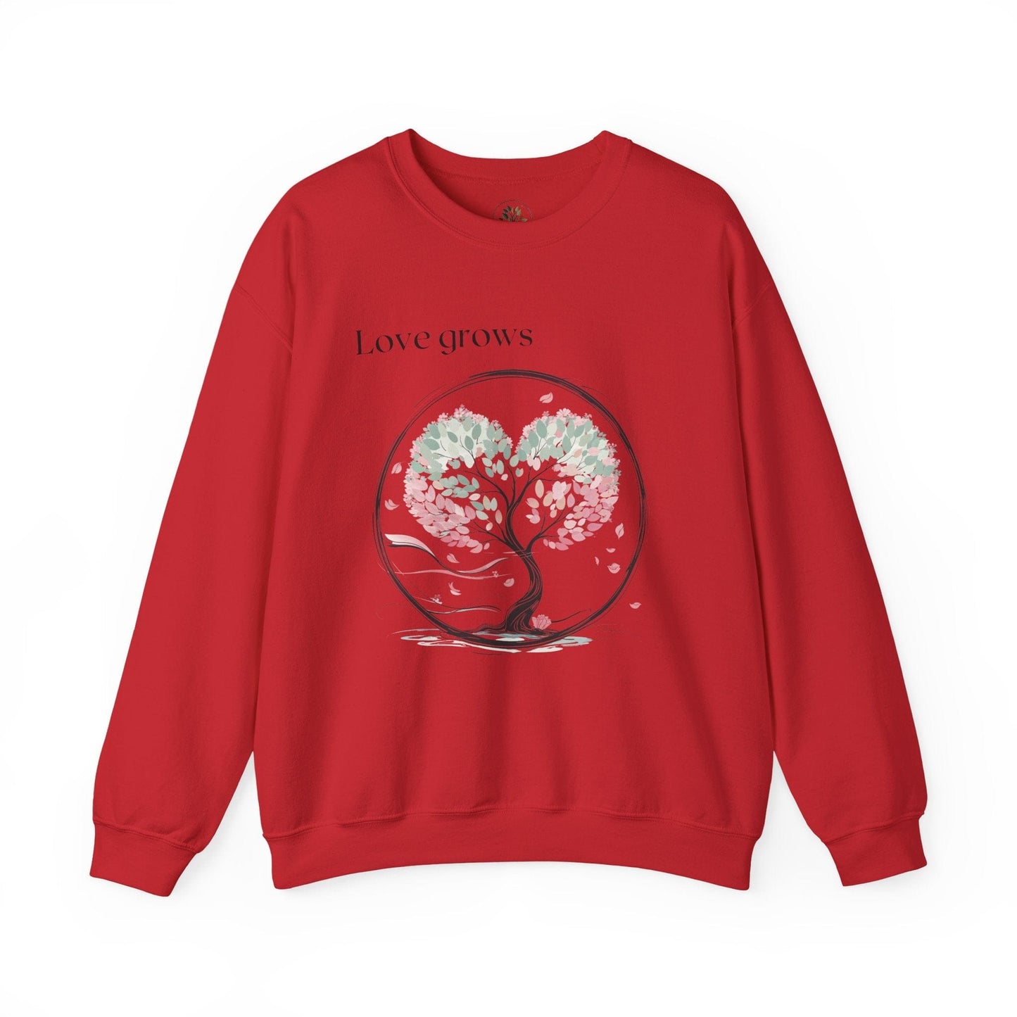 Red | Love Grows Sweatshirt, front view