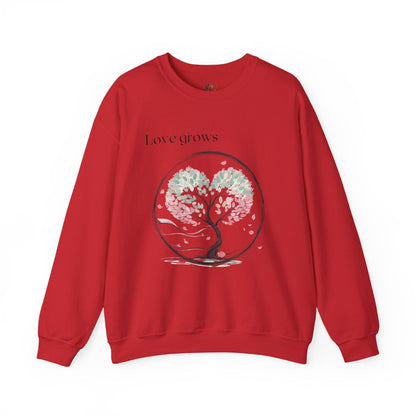 Red | Love Grows Sweatshirt, front view