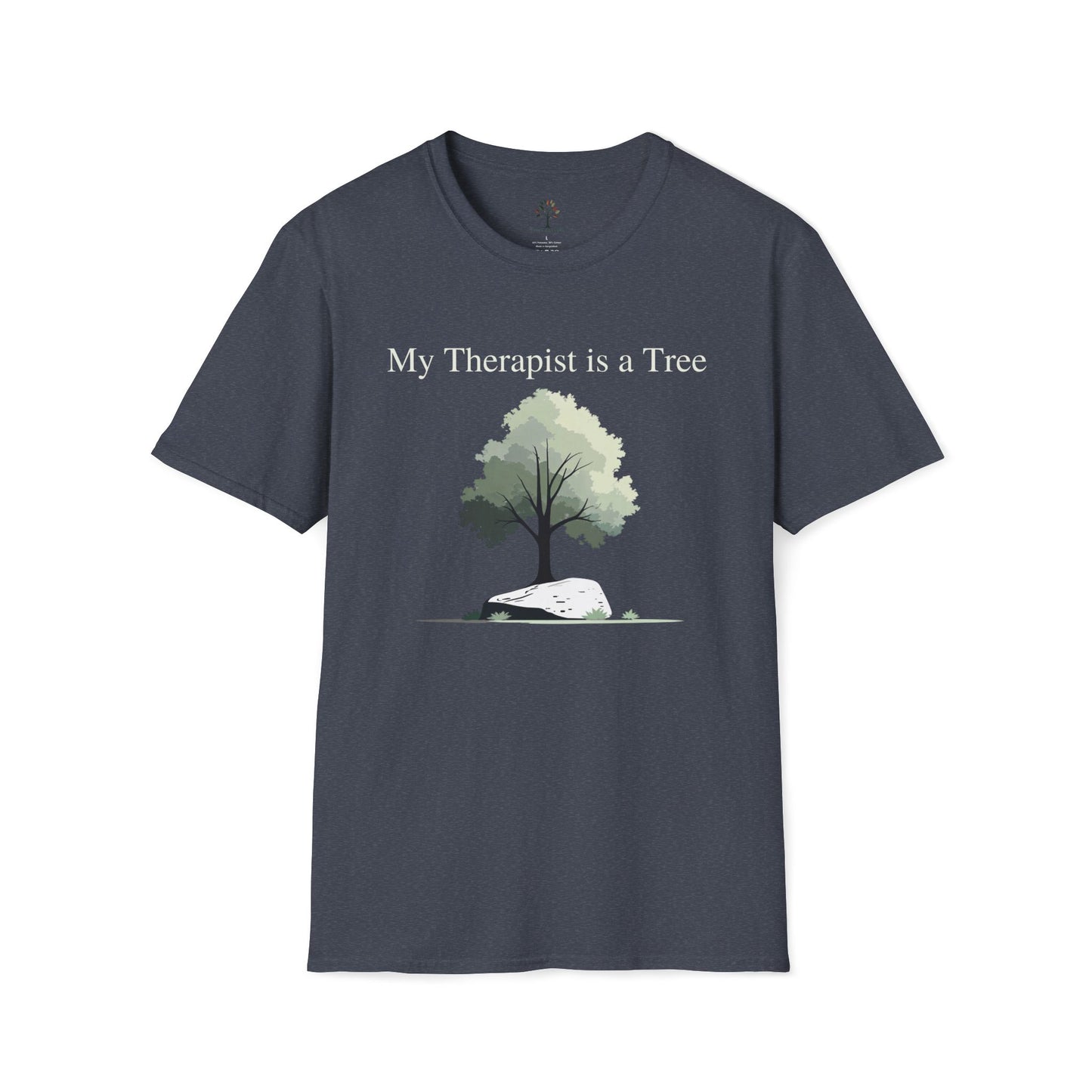 Heather Navy | My Therapist is a Tree, front view