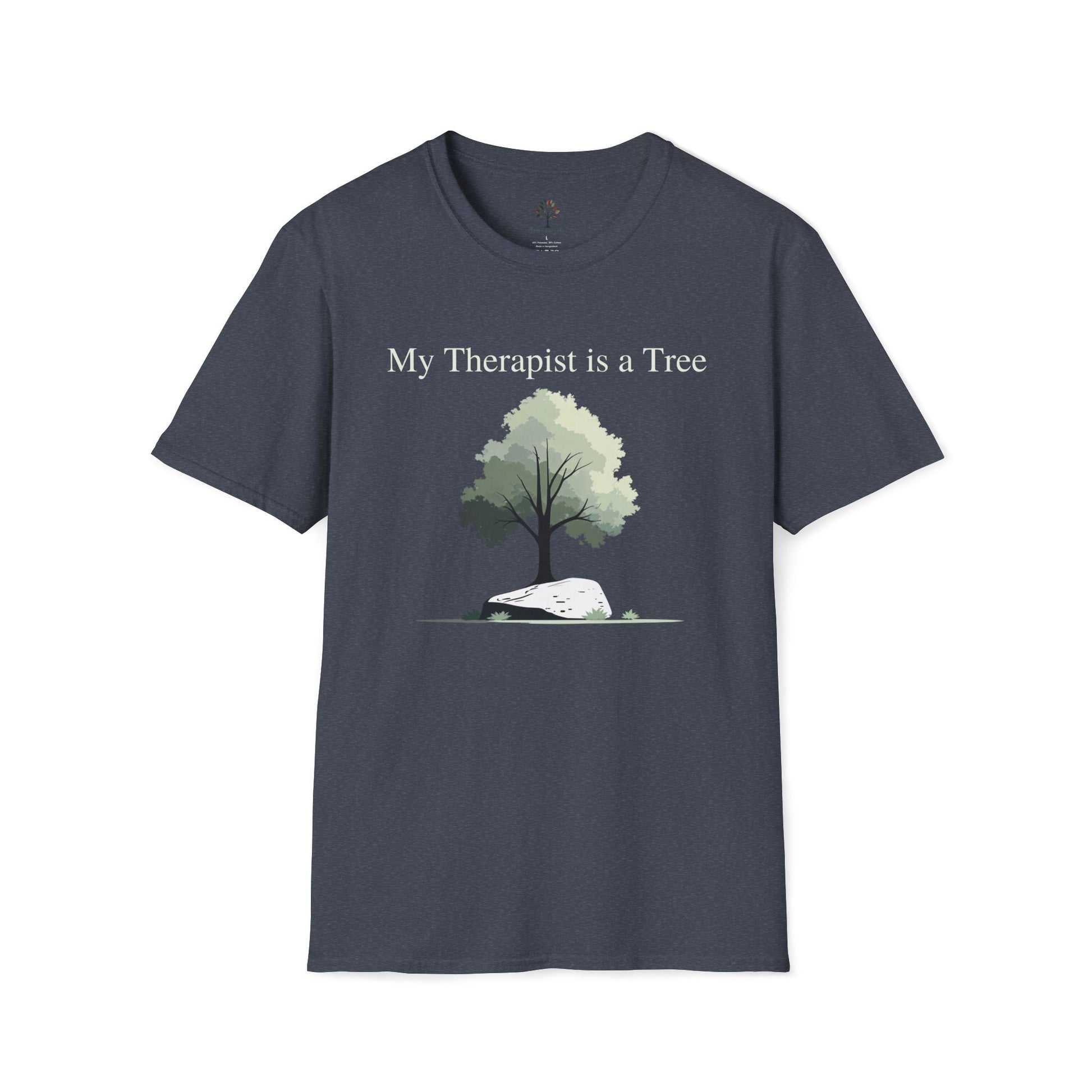 Heather Navy | My Therapist is a Tree, front view