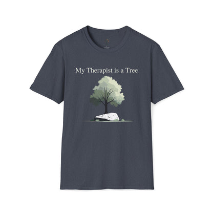 Heather Navy | My Therapist is a Tree, front view