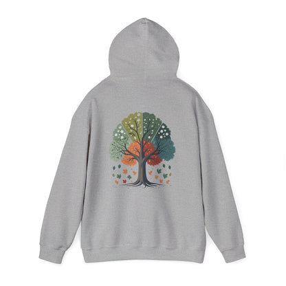 Sport Grey | Circle of Seasons Hoodie, back view 2