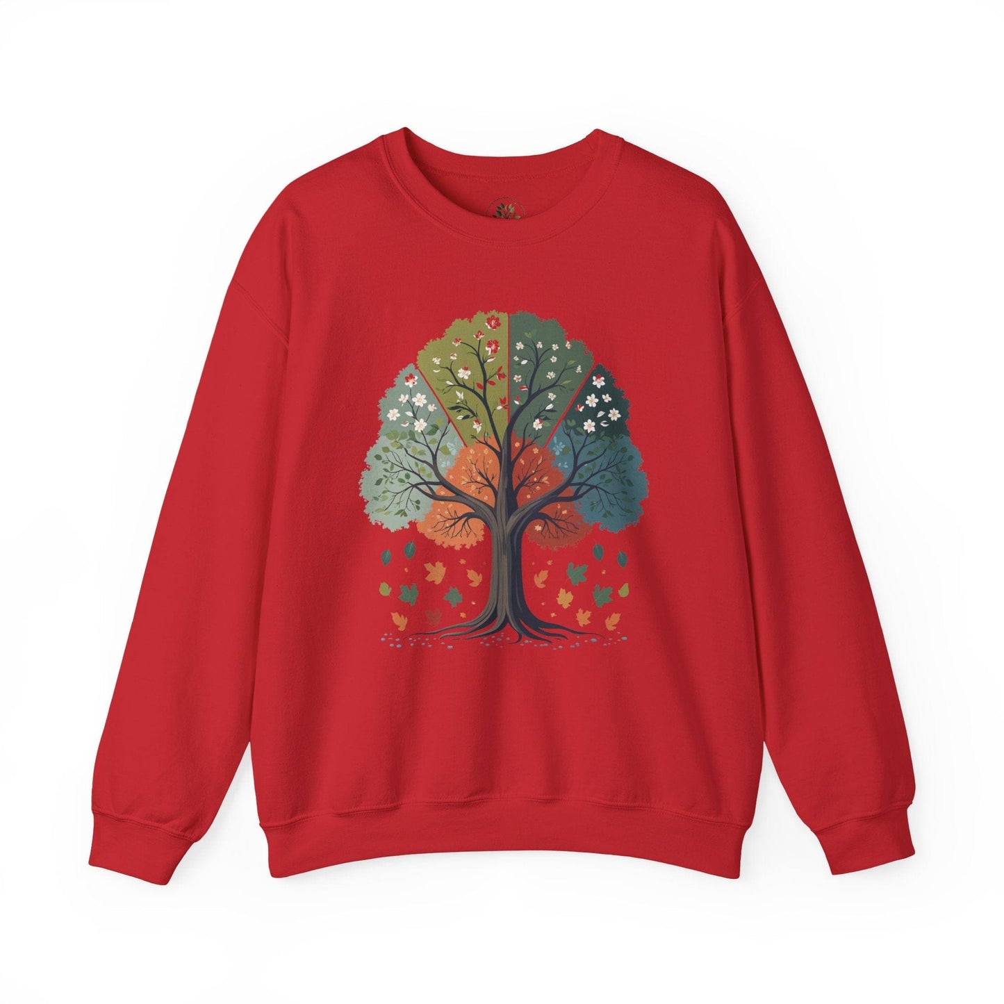 Red | Circle of Seasons Sweatshirt, front view