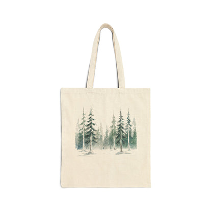 Snowfall Forest Tote Bag