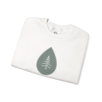 White | Calm Drop Sweatshirt, folded view