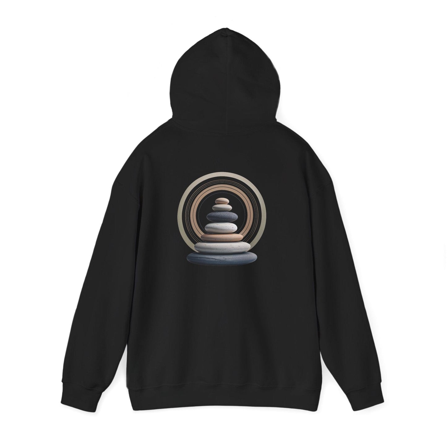 Black | Echoes of Calm Hoodie, back view 2