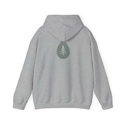 Sport Grey | Calm Drop Hoodie, back design view