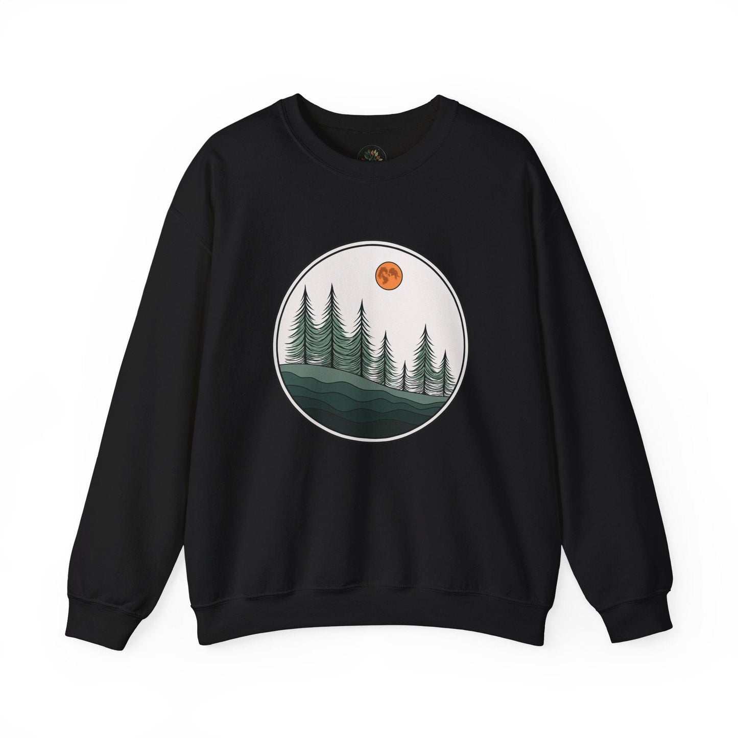 Black | Moonlit Pines Sweatshirt, front view