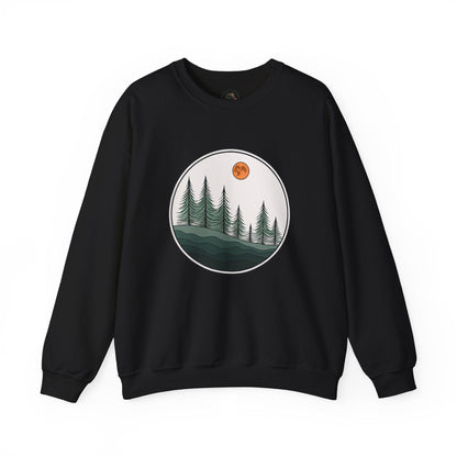 Black | Moonlit Pines Sweatshirt, front view