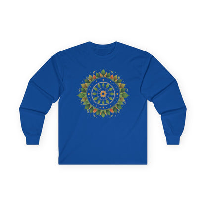 Royal | Celestial Growth Long Sleeve Tee, front view
