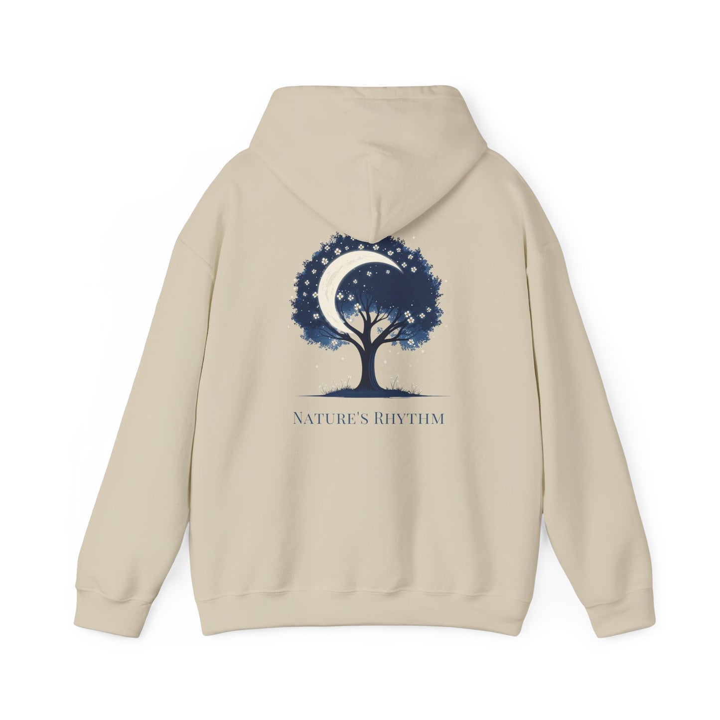 Sand | Nature`s Rhythm Hoodie, back design view