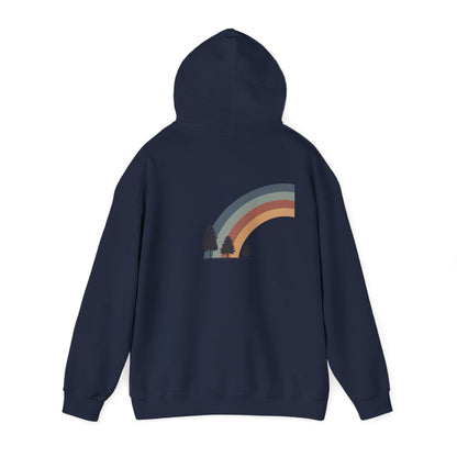 Navy | Horizon Arch Hoodie, back view 2