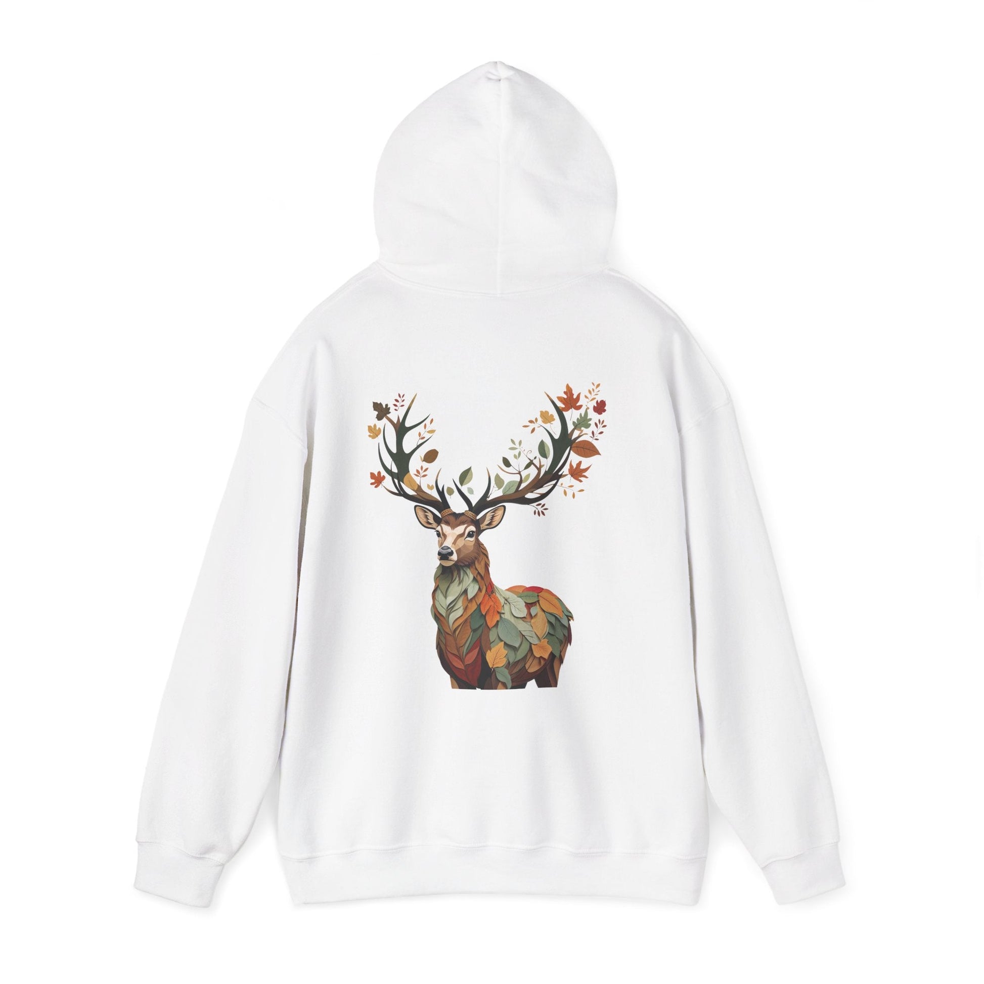 White | Nature`s Guardian Hoodie, back view 2