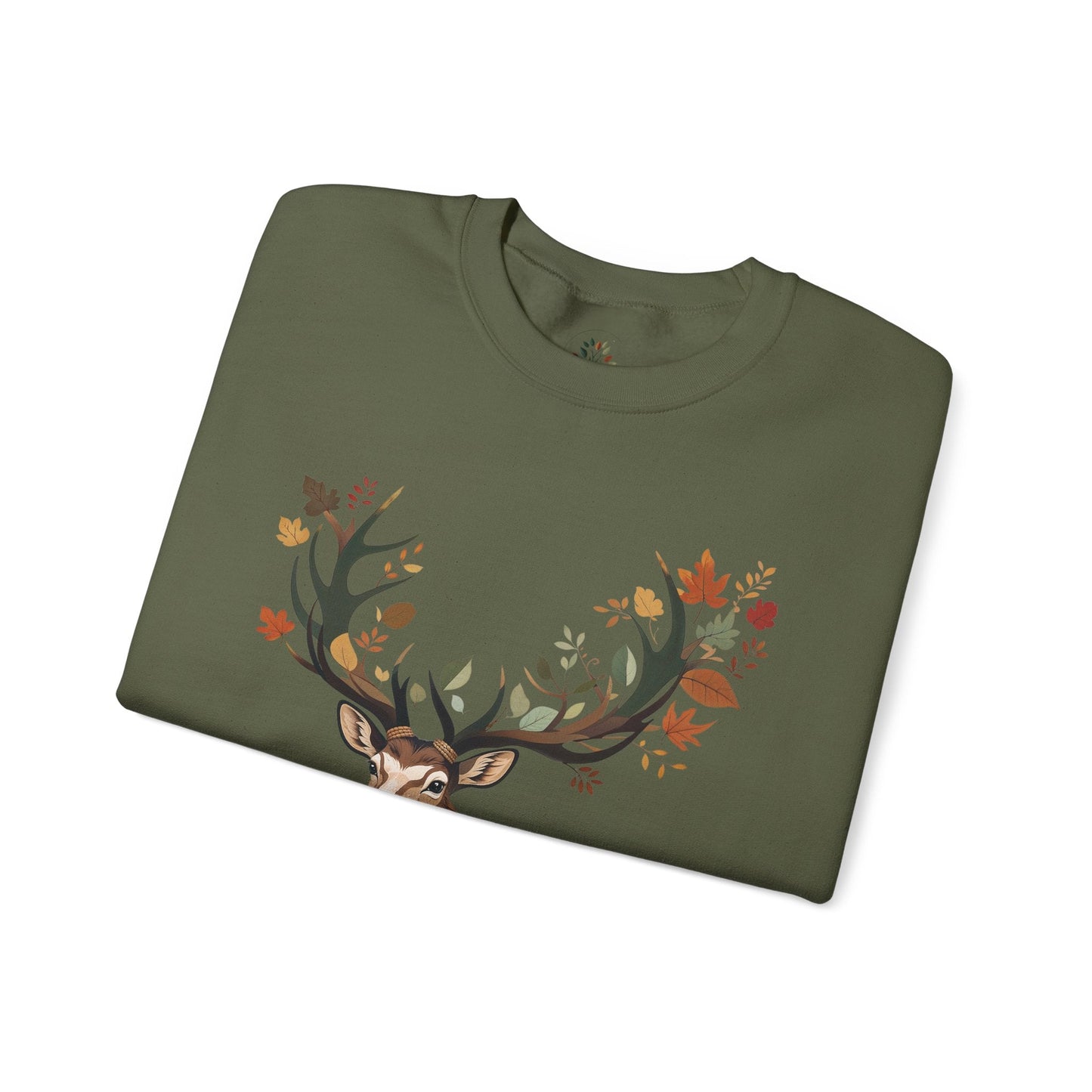 Military Green | Nature`s Guardian Sweatshirt, folded view