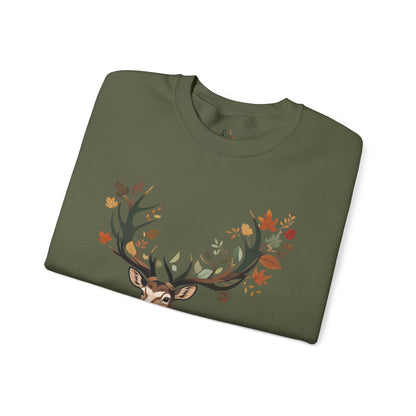 Military Green | Nature`s Guardian Sweatshirt, folded view