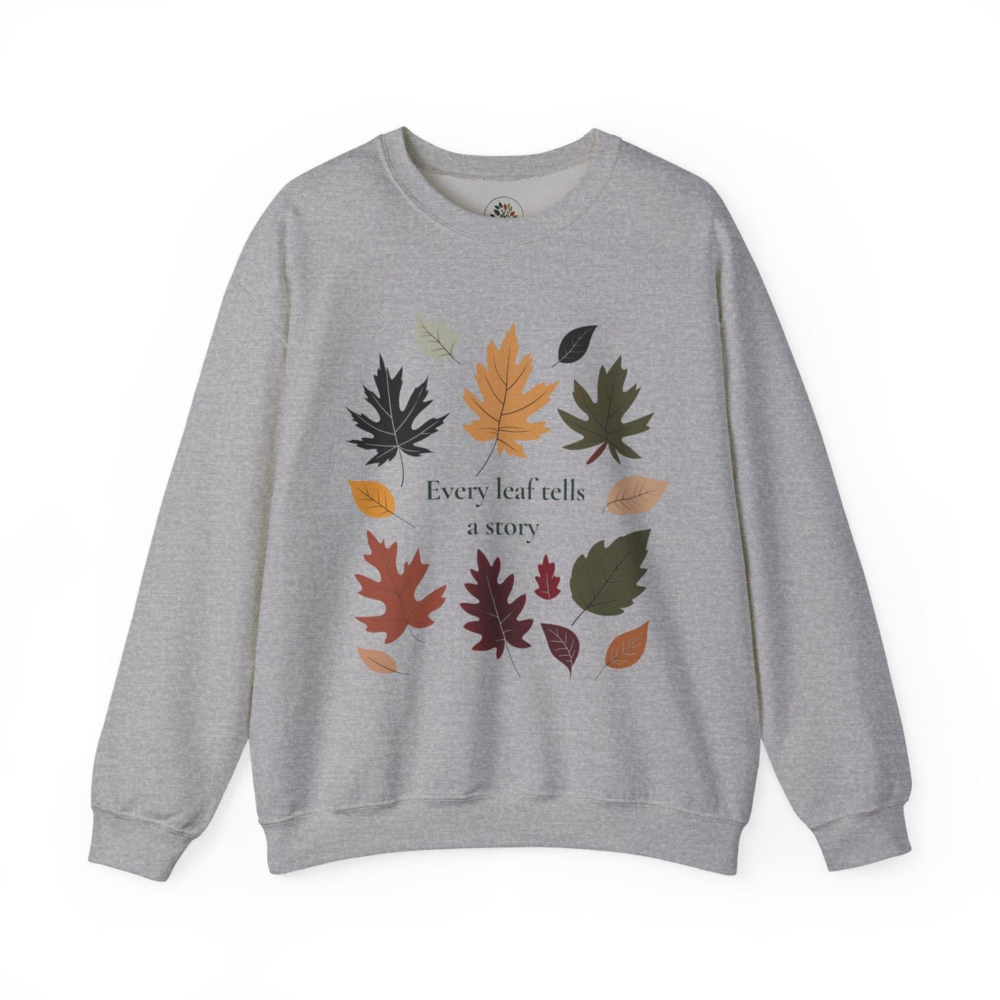 Sport Grey | Every Leaf tells a Story Sweatshirt, front view