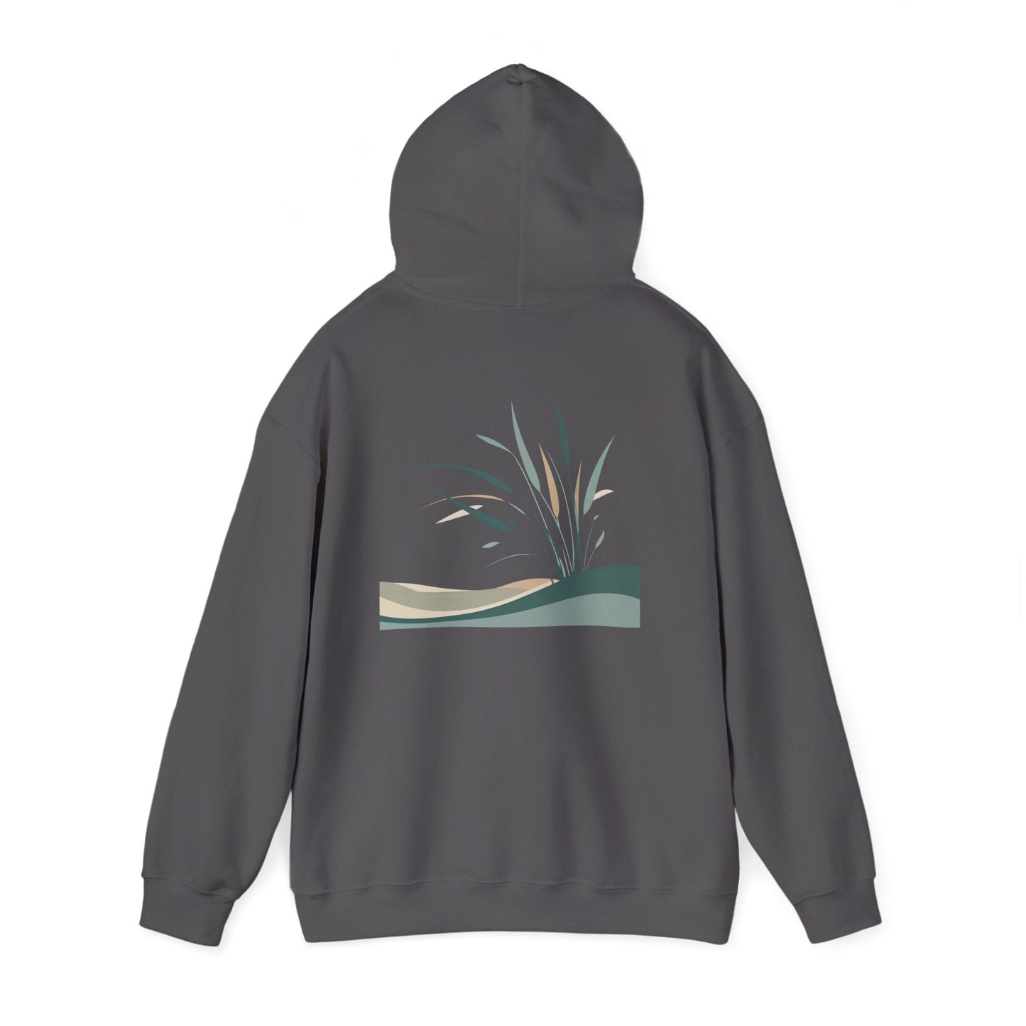 Charcoal | Whispers in the Breeze Hoodie, back view 2