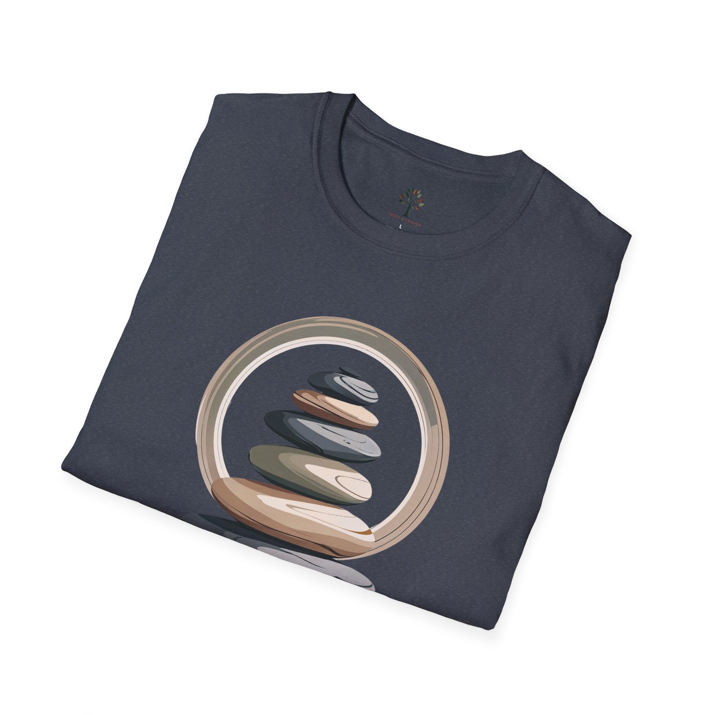 Heather Navy | Still as Stone, folded view