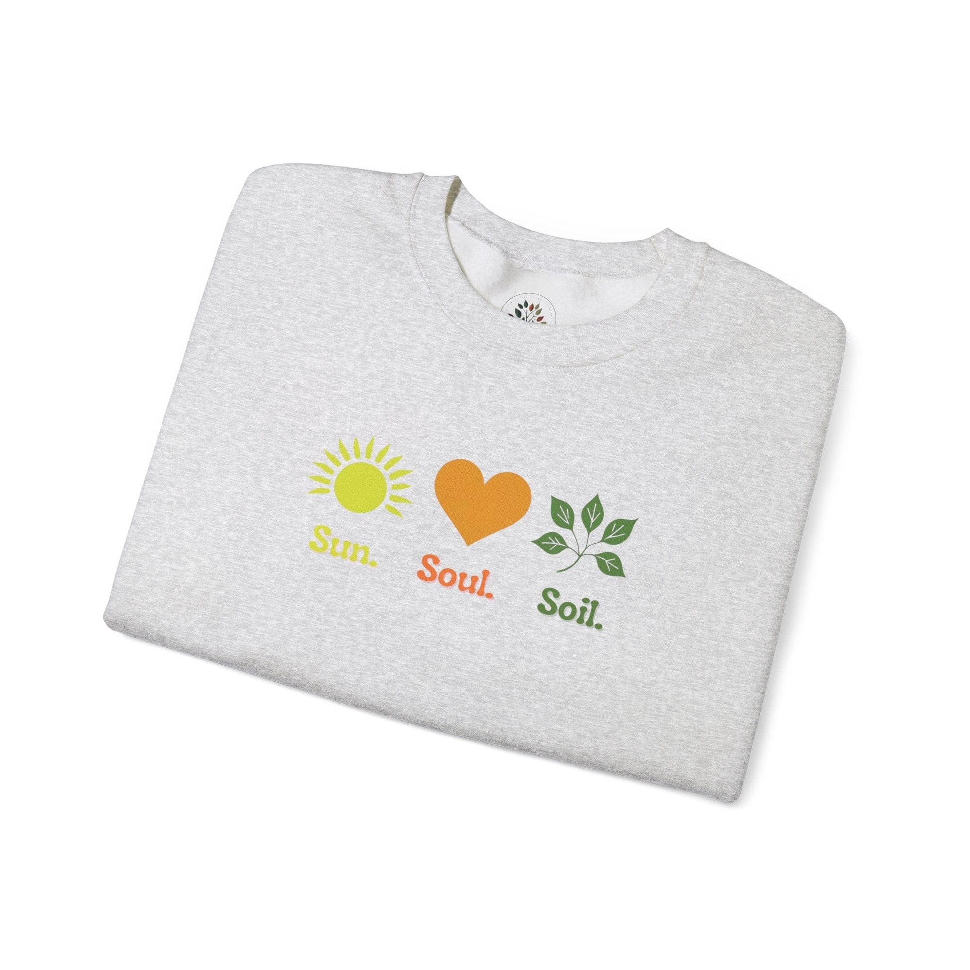 Ash | Sun. Soul. Soil. Sweatshirt, folded view