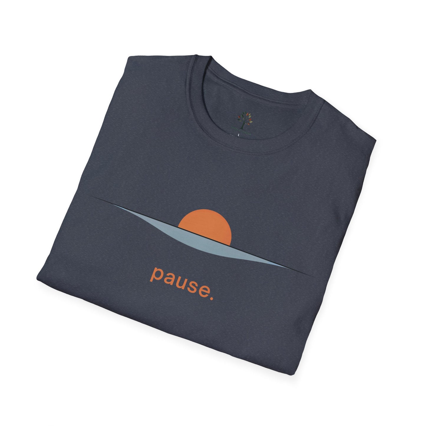 Heather Navy | Pause, folded view
