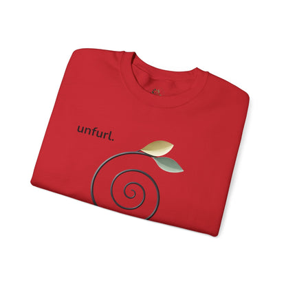 Red | Unfurl Sweatshirt, folded view