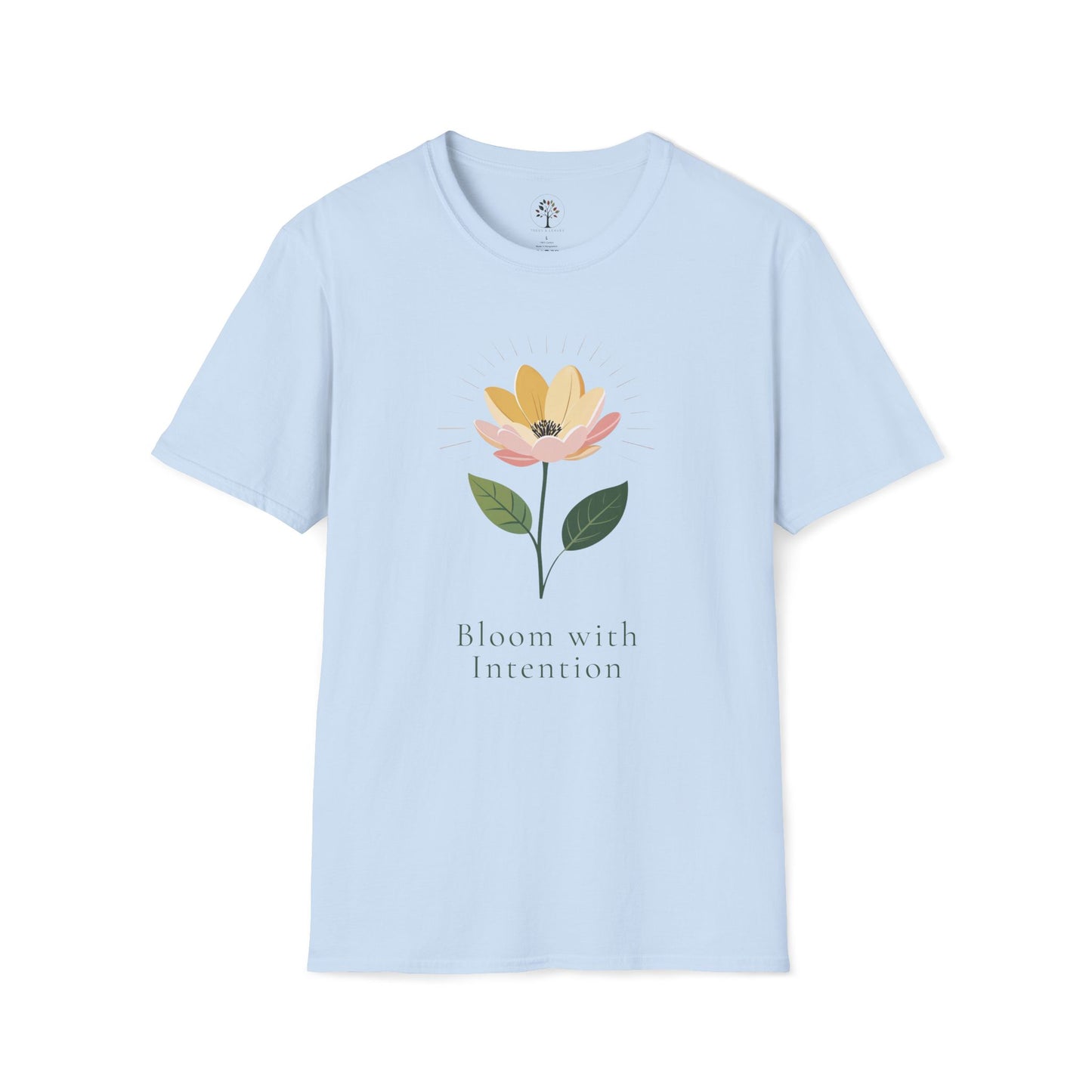 Light Blue | Bloom with Intention, front view