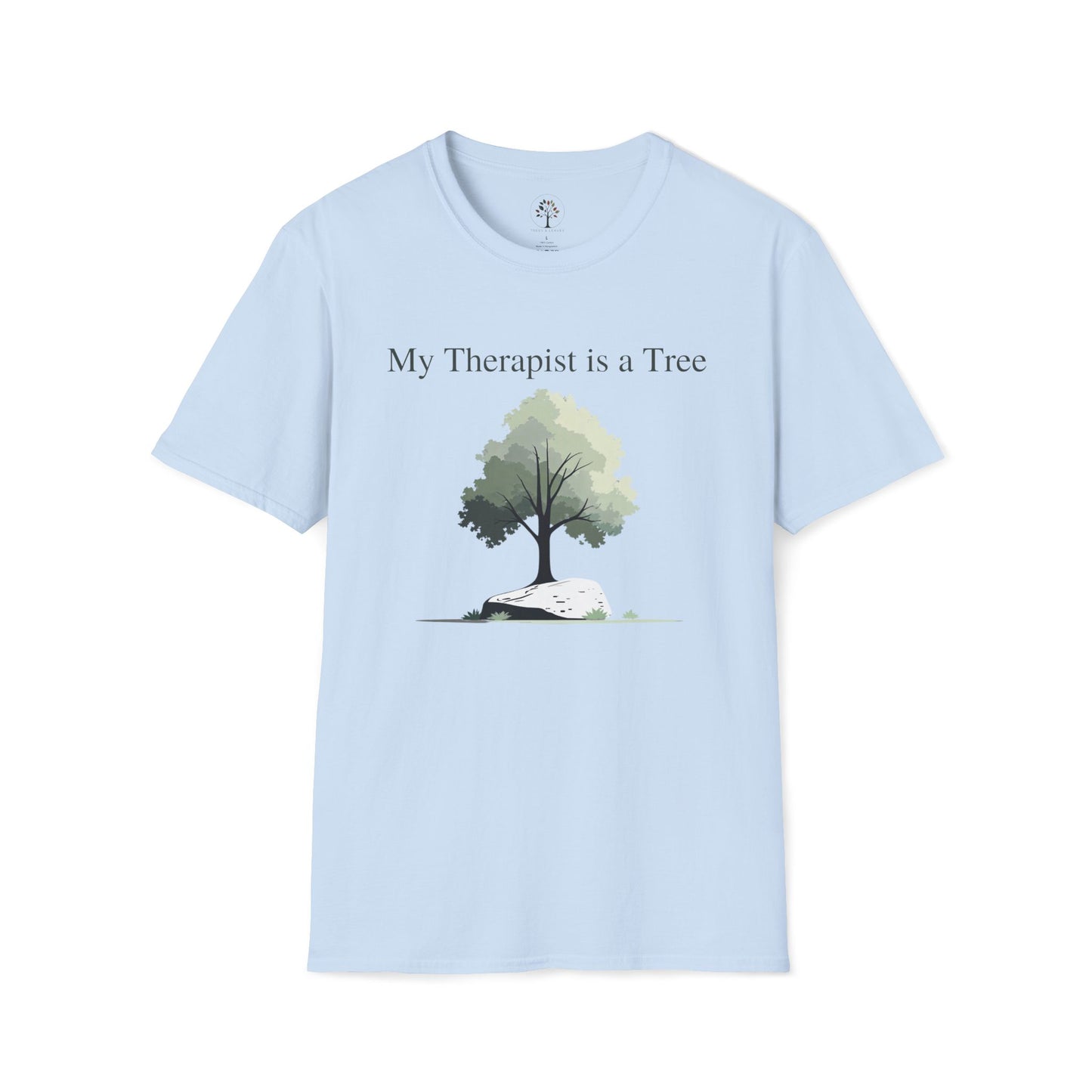 Light Blue | My Therapist is a Tree, front view