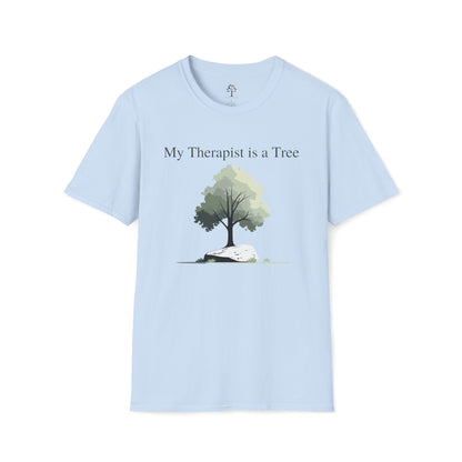 Light Blue | My Therapist is a Tree, front view