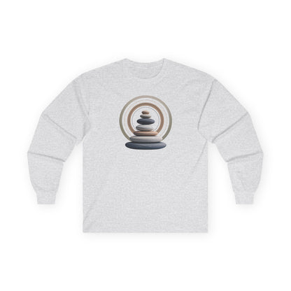 Ash | Echoes of Calm Long Sleeve Tee, front view