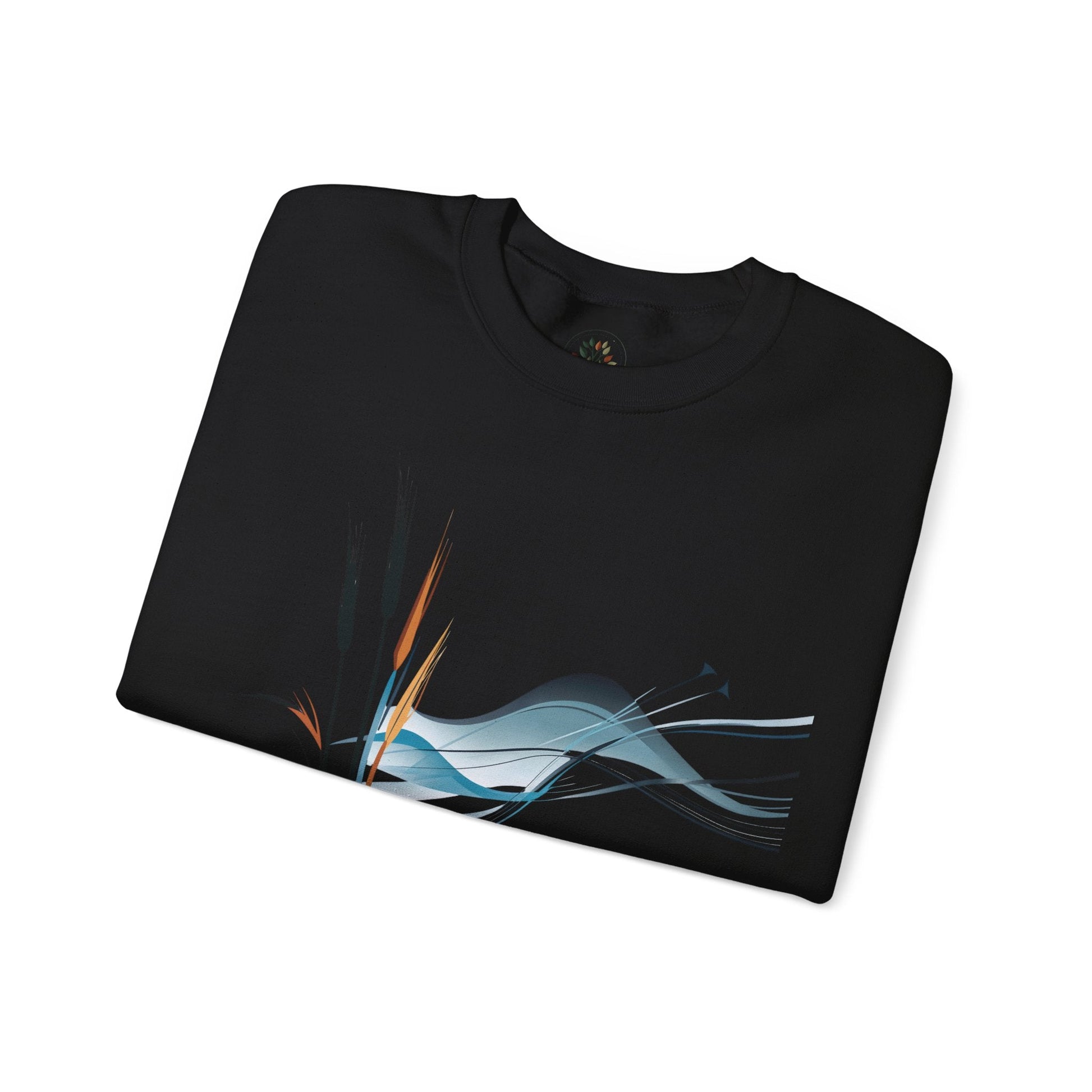 Black | Exhale Sweatshirt, folded view