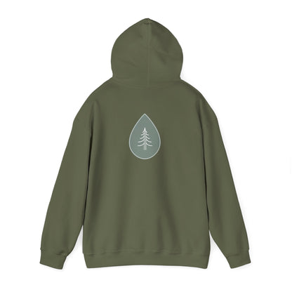 Military Green | Calm Drop Hoodie, back view 2
