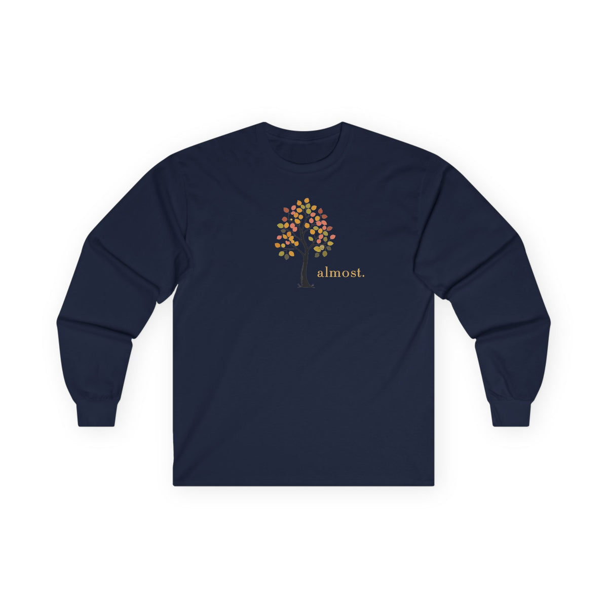 Navy | Almost Long Sleeve, front view